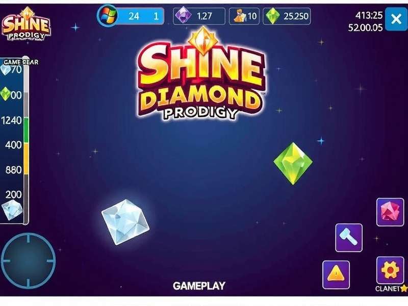 Vibrant diamond collection gameplay in Shine Diamond Prodigy Shine Diamond Prodigy Gameplay
